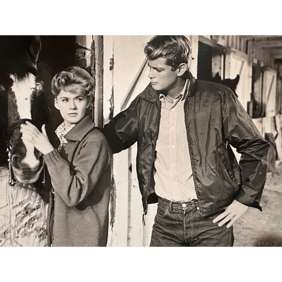 Vintage 1961 Susan Slade Movie Still Connie Stevens Troy Donahue Horse Photo - Picture 1 of 13